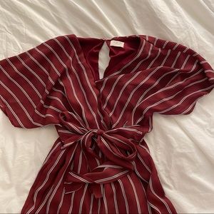 Striped jumpsuit - size small